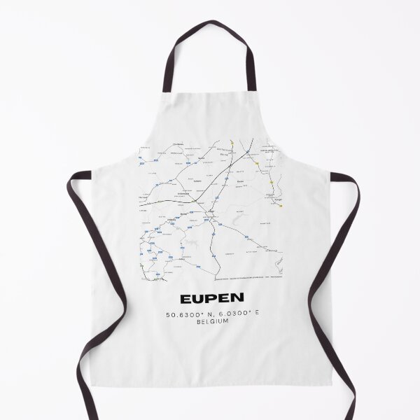Item preview, Eupen Belgium Map | Minimalist Black and White City Map Print designed and sold by RM-Journey.