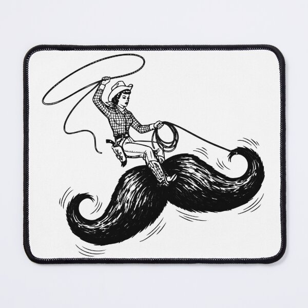 Item preview, Cowgirl On A Mustache designed and sold by MotoringZen.