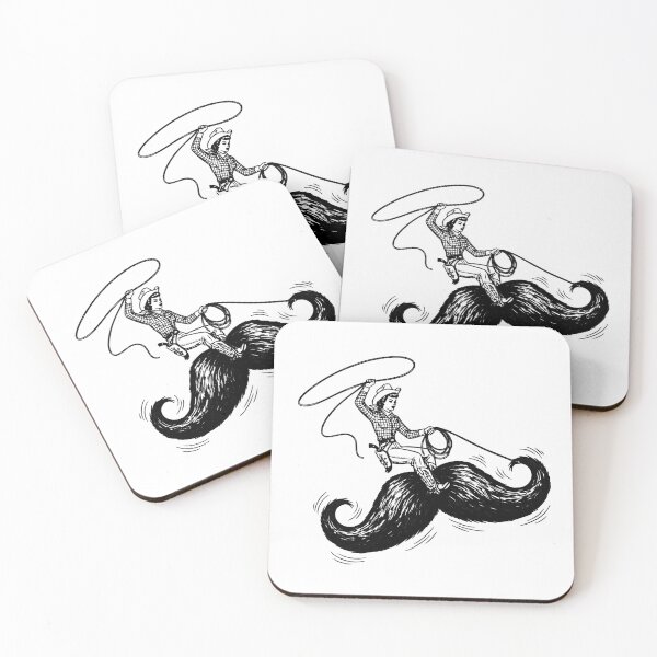 Item preview, Cowgirl On A Mustache designed and sold by MotoringZen.
