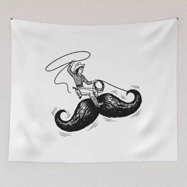 Item preview, Cowgirl On A Mustache designed and sold by MotoringZen.
