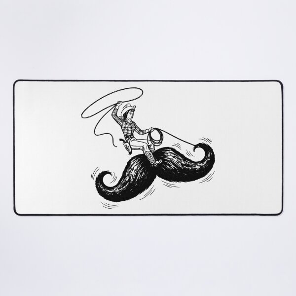 Item preview, Cowgirl On A Mustache designed and sold by MotoringZen.