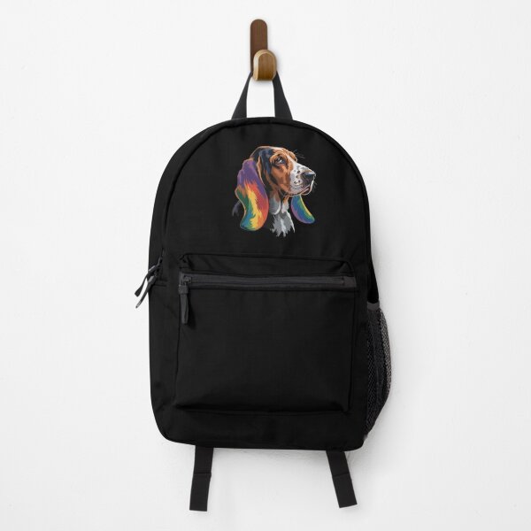 Item preview, Hound Gay Pride Dog LGBT Rainbow Flag on Basset Hound LGBTQ designed and sold by DrewLeuschke.