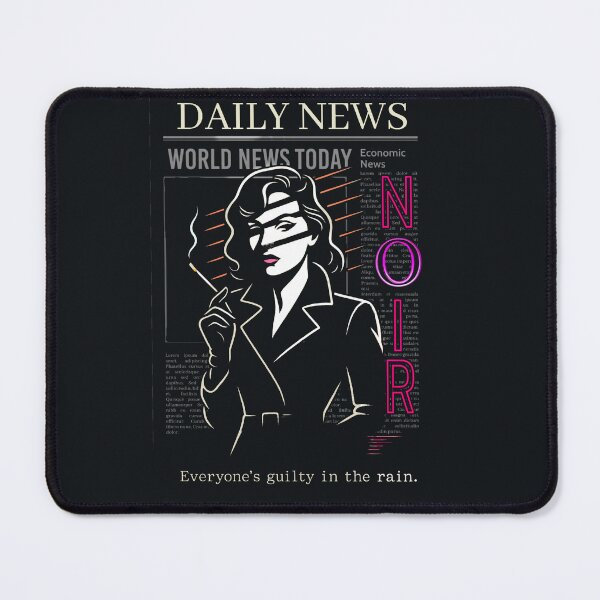 Item preview, Neon Noir Femme Fatale — Everyone’s Guilty in the Rain Selling blurb designed and sold by Sanctum Icons.