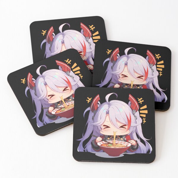Item preview, Prinz Eugen Eating Ramen Azur Lane Anime Kawaii Chibi Delight designed and sold by Raslbazola.