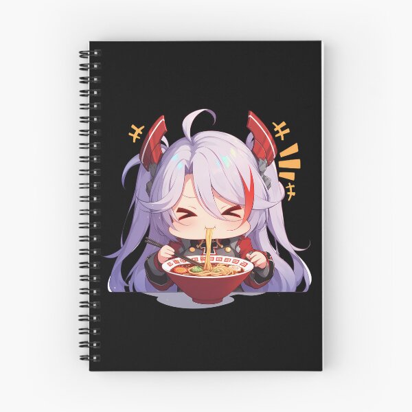 Item preview, Prinz Eugen Eating Ramen Azur Lane Anime Kawaii Chibi Delight designed and sold by Raslbazola.