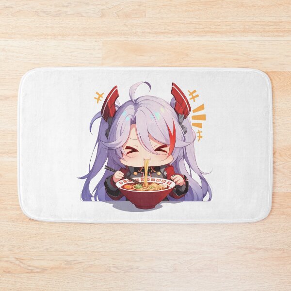 Item preview, Prinz Eugen Eating Ramen Azur Lane Anime Kawaii Chibi Delight designed and sold by Raslbazola.