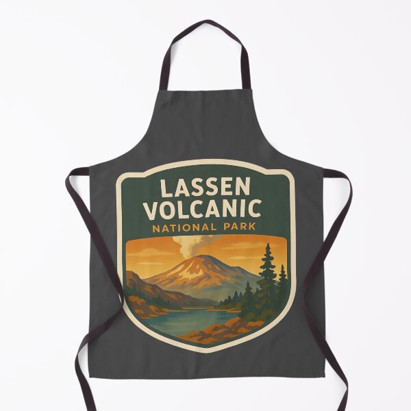 Item preview, Vintage American National Park Print: Lassen Volcanic designed and sold by PinUpPizzazz.