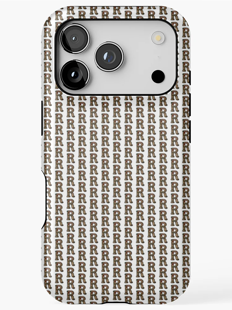 Thumbnail 1 of 4, iPhone Case, Patched R designed and sold by CharmStudio.