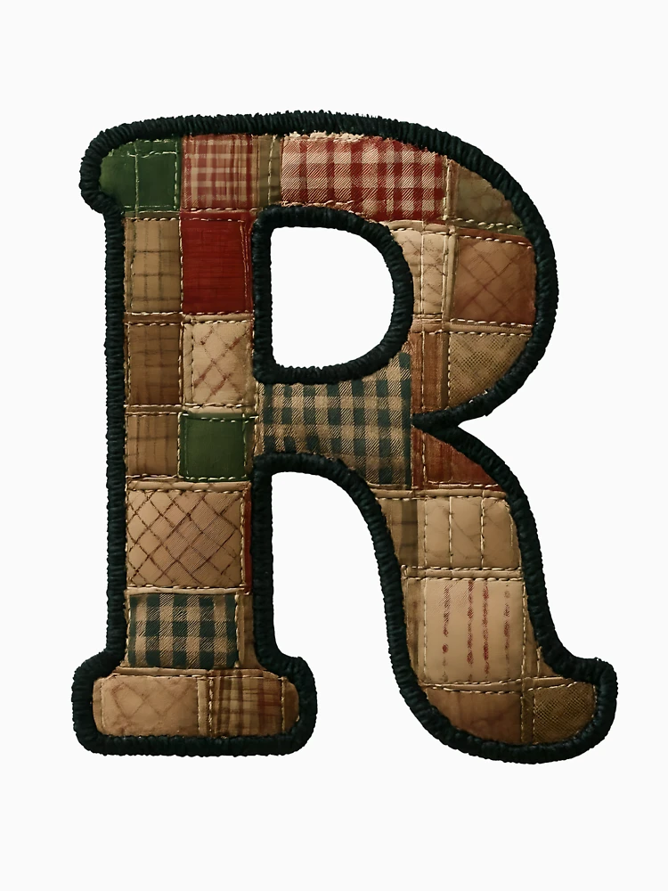 Aperçu 6 sur 6. Sweat à capuche épais avec l'œuvre Patched R créée et vendue par CharmStudio.