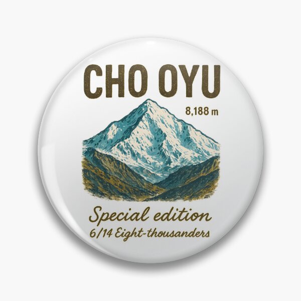 Item preview, Mount CHO OYU - Vintage Mountain Print designed and sold by Masha_D.