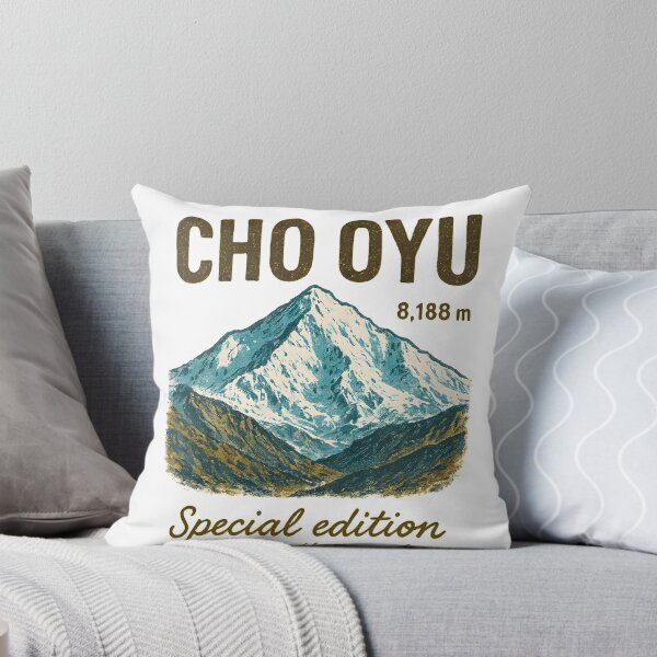 Item preview, Mount CHO OYU - Vintage Mountain Print designed and sold by Masha_D.