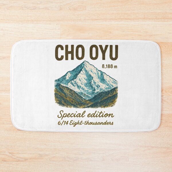 Item preview, Mount CHO OYU - Vintage Mountain Print designed and sold by Masha_D.