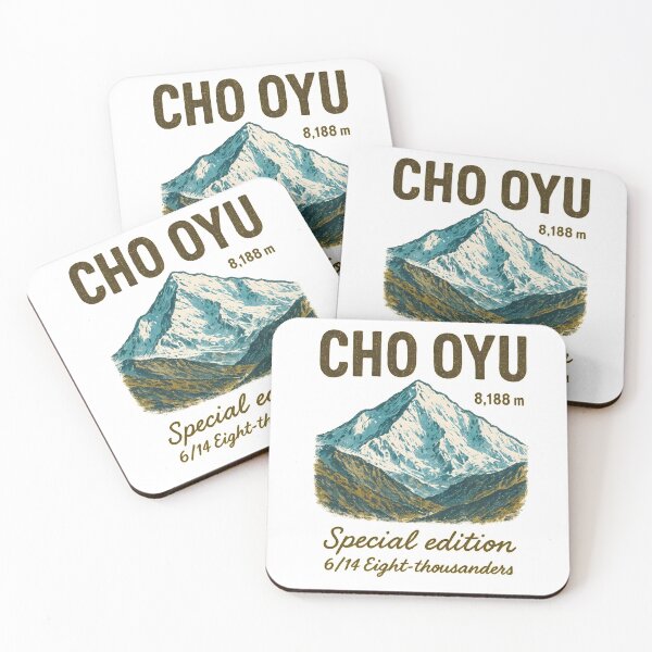 Item preview, Mount CHO OYU - Vintage Mountain Print designed and sold by Masha_D.