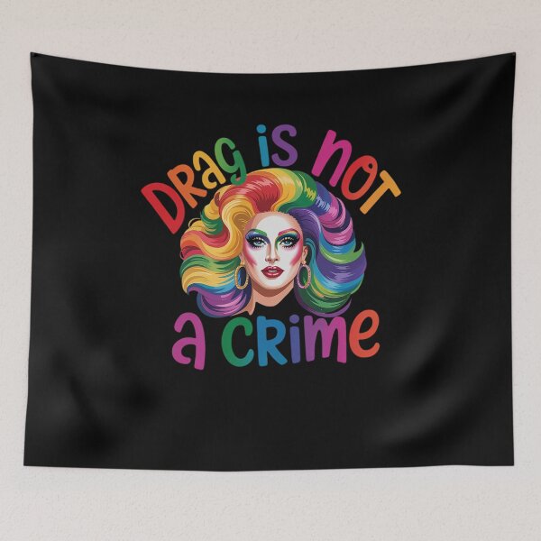 Item preview, Drag Is Not A Crime Fabulous Drag Queen LGBTQ Equality Pride designed and sold by khorbiasieno.