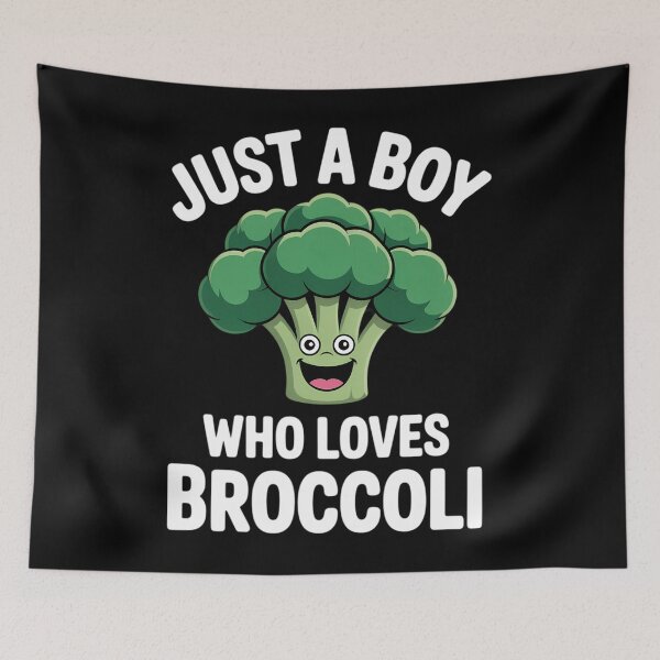Item preview, Just A Boy Who Loves Broccoli Food designed and sold by Moon-Ape.