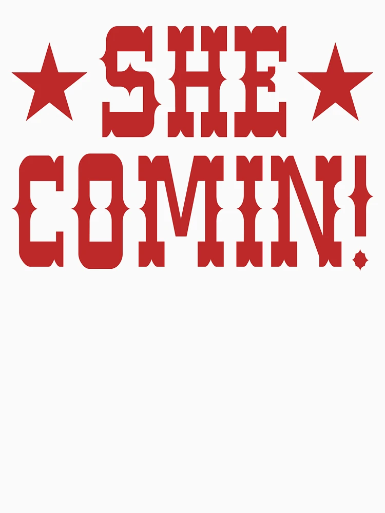 Thumbnail 7 of 7, Essential T-Shirt, She Comin! designed and sold by RoderickStout.