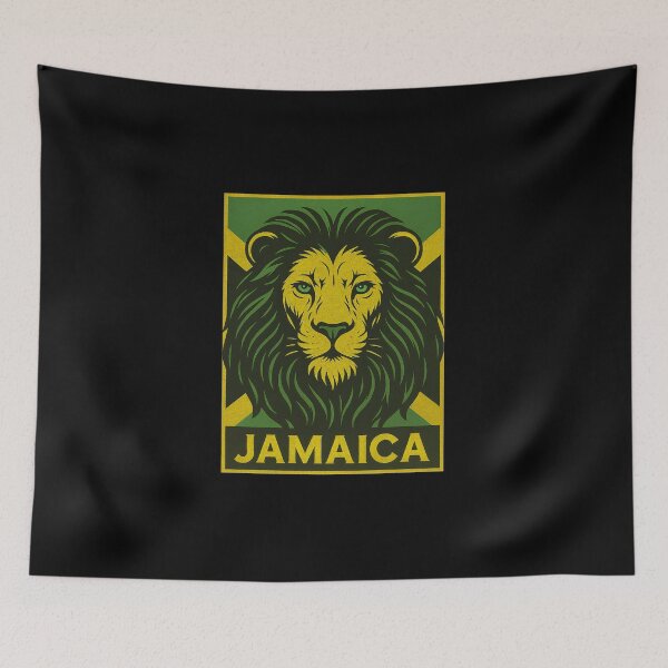 Item preview, Jamaica Brave Lion Flag designed and sold by Mikhail Lovelace.