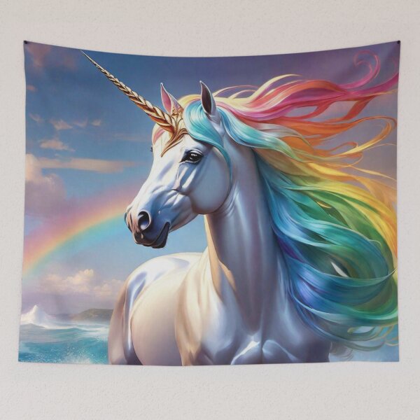 Item preview, Silver Dawn of the Rainbow Unicorn designed and sold by afrancisCL.