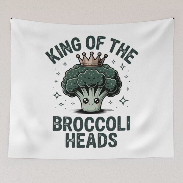 Item preview, King Of The Broccoli Heads designed and sold by Moon-Ape.