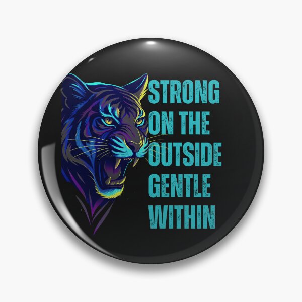 Item preview, Strong on the Outside, Gentle Within - Motivational Cougar designed and sold by Artinkcreative.
