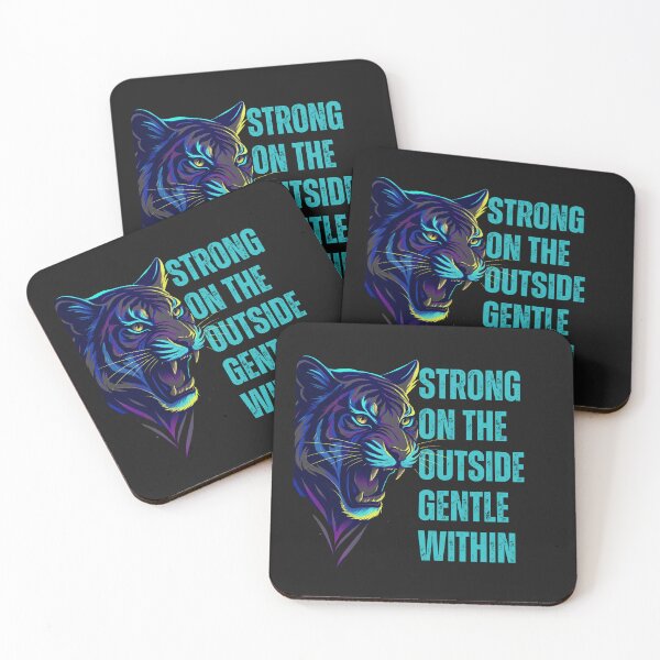 Item preview, Strong on the Outside, Gentle Within - Motivational Cougar designed and sold by Artinkcreative.