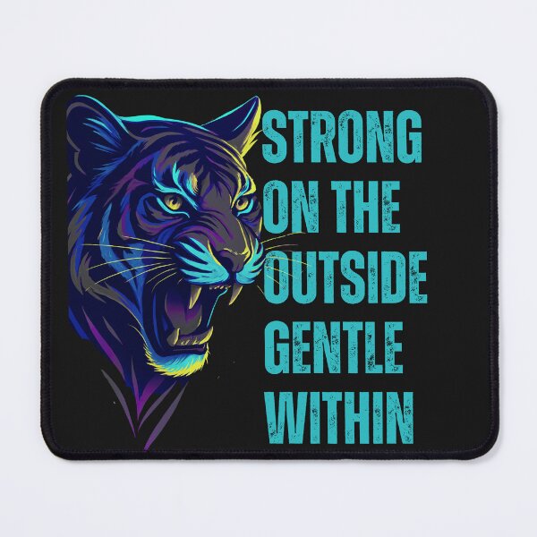 Item preview, Strong on the Outside, Gentle Within - Motivational Cougar designed and sold by Artinkcreative.