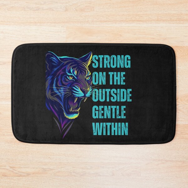 Item preview, Strong on the Outside, Gentle Within - Motivational Cougar designed and sold by Artinkcreative.