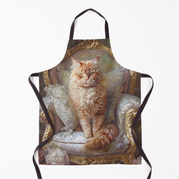 Item preview, Red Cat on Rococo Throne designed and sold by Antik by Schulz.