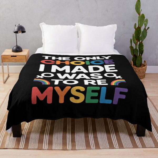 Item preview, The Only Choice I Made Gay Pride LGBT Rainbow Flag designed and sold by khorbiasieno.