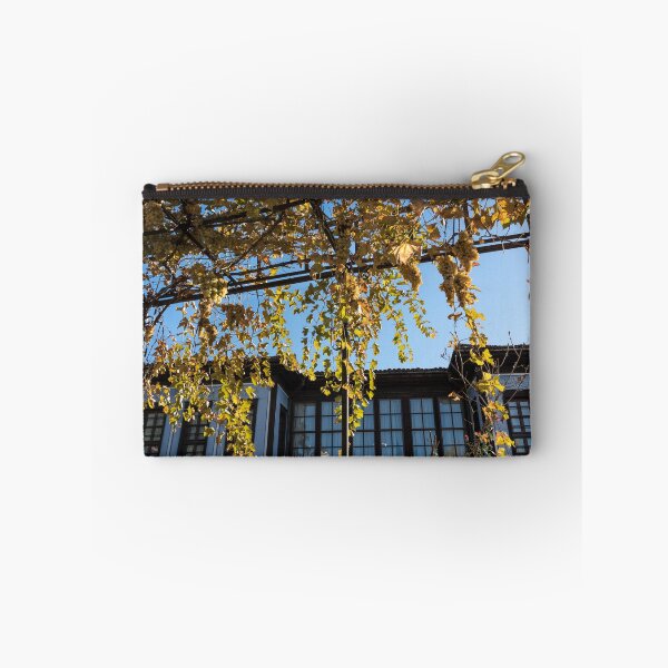 Item preview, Sunlit Grape Vine Pergola Over Historic Building designed and sold by Georgia Mizuleva.