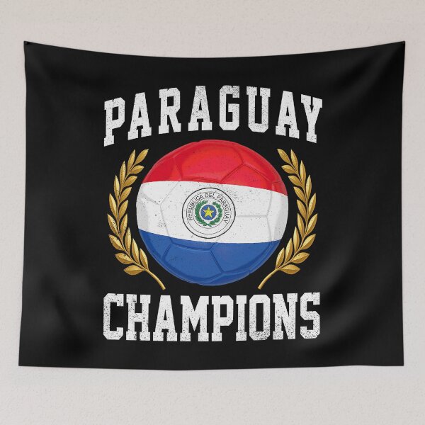 Item preview, SOCCER BALL FLAG CHAMPIONS - PARAGUAY - Fans and Teams for Men and Women T-shirt designed and sold by wallsandpatts.