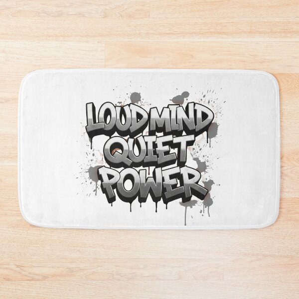 Item preview, Loud Mind, Quiet Power – Graffiti Typography for Thinkers designed and sold by Happyfreedom.