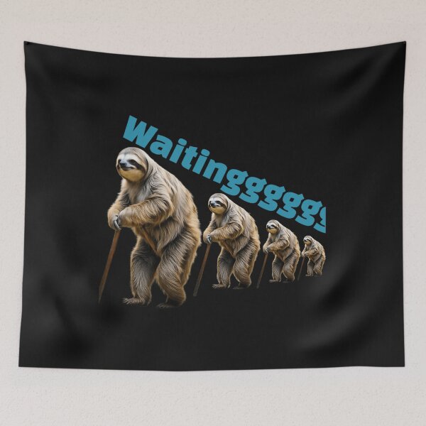 Item preview, Elder Sloth Waiting In A Queue. designed and sold by JenniferRudol.
