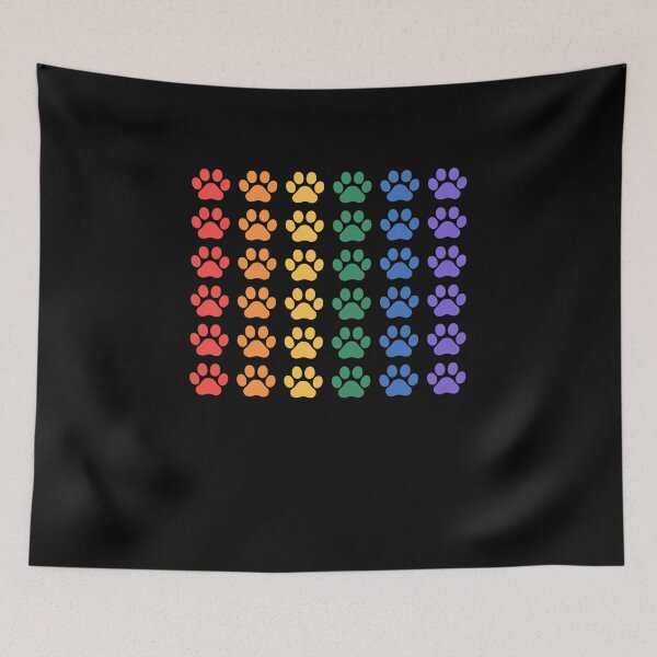 Item preview, Rainbow Paw Print Dog Paw LGBT Pride LGBT Supporter designed and sold by marcusry.