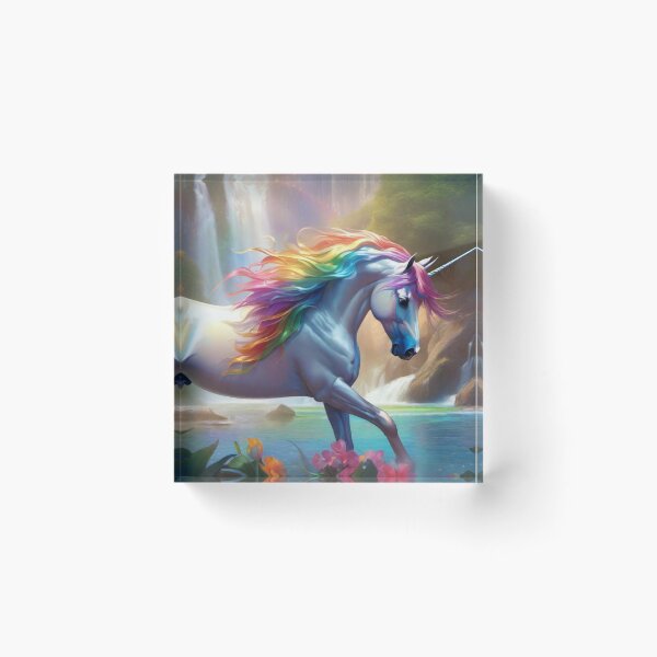 Item preview, Cascade of the Rainbow Unicorn designed and sold by afrancisCL.