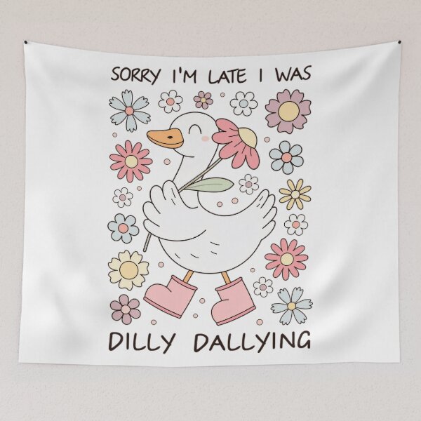 Item preview, Sorry I Dilly Dallying I'm Classic Vintage Saying Was Retro Late Funny designed and sold by PEDDAKAPRADEEP.
