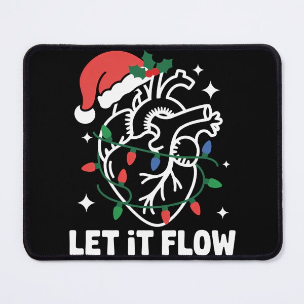 Item preview, Funny Let It Flow Anatomy Heart Cardiac Nurse Santa Hat Xmas designed and sold by TyraYoung.