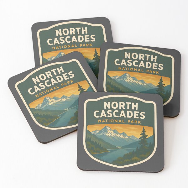 Item preview, Vintage American National Park Print: North Cascades designed and sold by PinUpPizzazz.