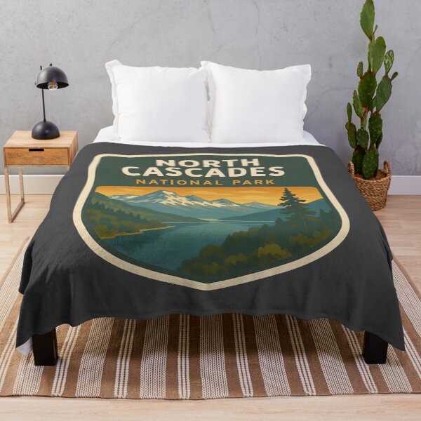 Item preview, Vintage American National Park Print: North Cascades designed and sold by PinUpPizzazz.
