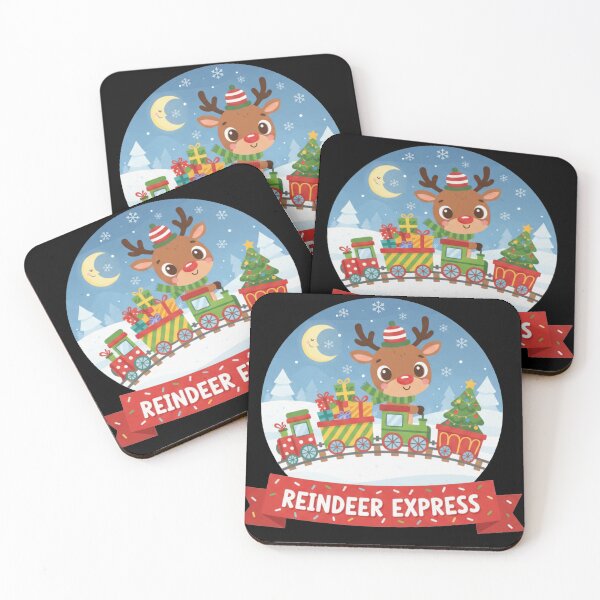 Item preview, All Aboard the Cheer Train. Reindeer Tracks & Treats. designed and sold by ZyVoAli.