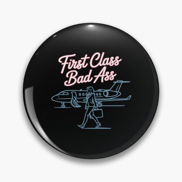 Item preview, First Class Bad Ass Neon Feminist Travel designed and sold by tabdejinti.