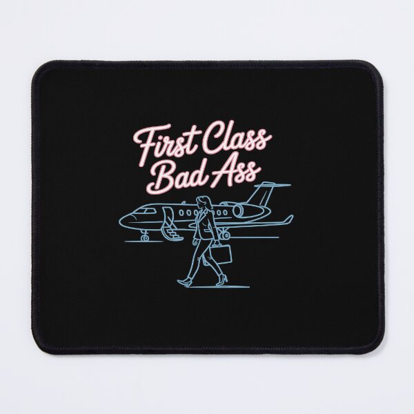 Item preview, First Class Bad Ass Neon Feminist Travel designed and sold by tabdejinti.