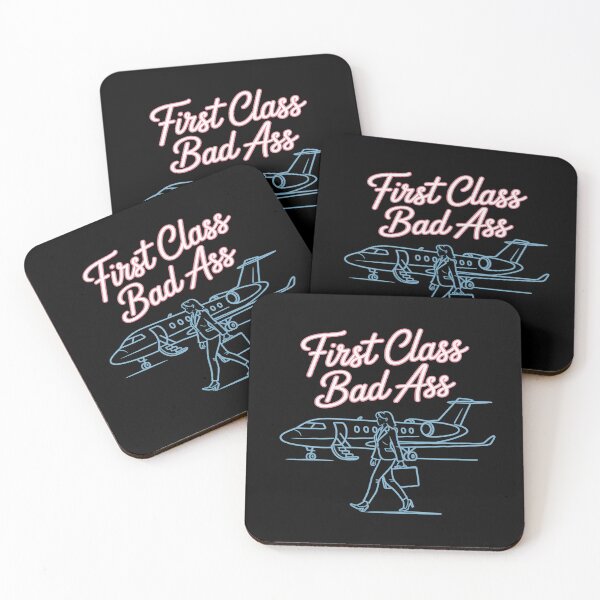 Item preview, First Class Bad Ass Neon Feminist Travel designed and sold by tabdejinti.