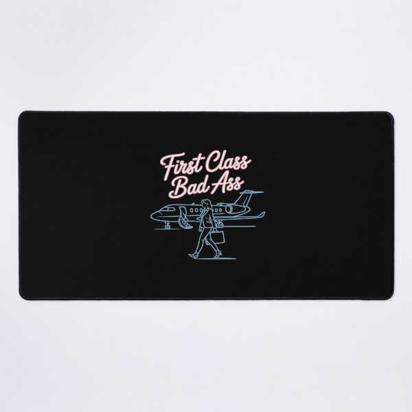 Item preview, First Class Bad Ass Neon Feminist Travel designed and sold by tabdejinti.