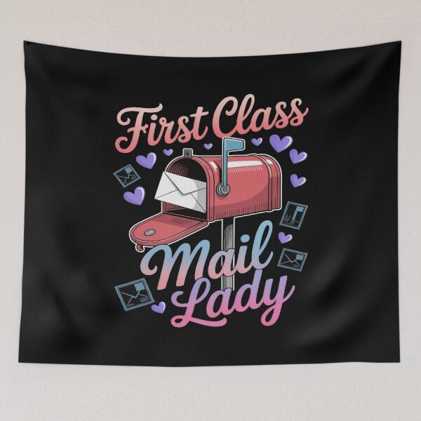 Item preview, First Class Mail Lady Female Post Office Postal Worker designed and sold by tabdejinti.