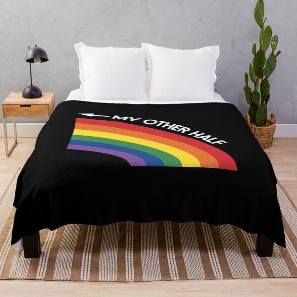 Item preview, My Other Half Gay Couple Rainbow Pride Cool LGBT Ally designed and sold by VasilisLamArt.