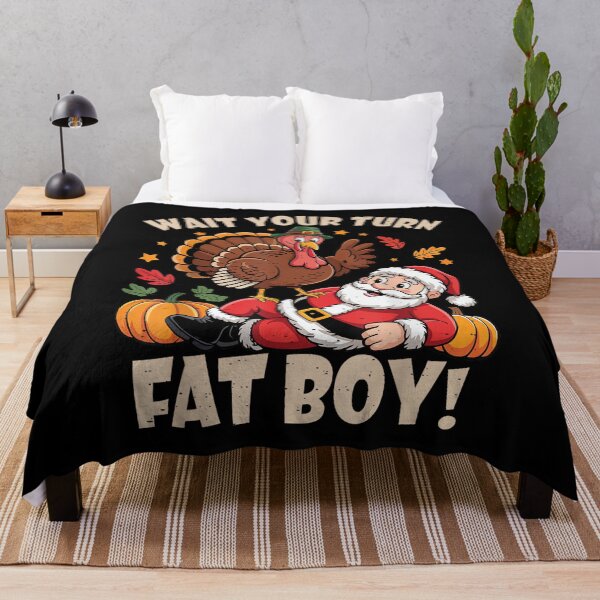 Item preview, Wait Your Turn Fat Boy Funny Thanksgiving Christmas designed and sold by ShanikaTutson.