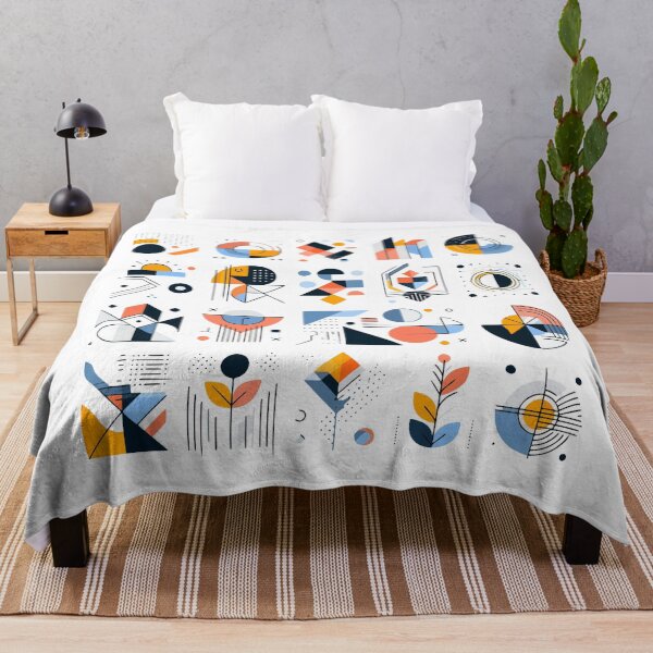 Item preview, Mid-Century Abstract Geometric Pattern Set designed and sold by Pixelmancy.