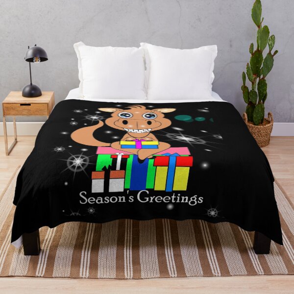 Artikelvorschau, Fröhliches Pferd am Weihnachtsabend entworfen und verkauft von Shirley cute art .