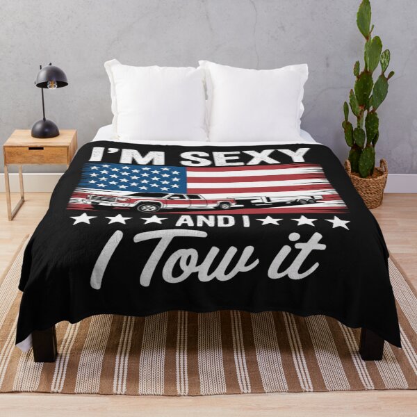 Item preview, I'm Sexy And I Tow It American Flag Funny Camping designed and sold by StacyAntunez6.